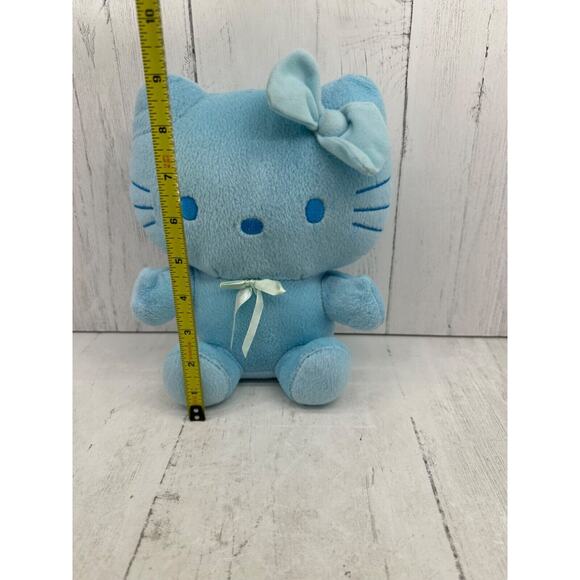Hello Kitty Blue Monochrome Plush Stuffed Toy Sanrio Exclusive 9" Tall Rare 2006 - Picture 8 of 9